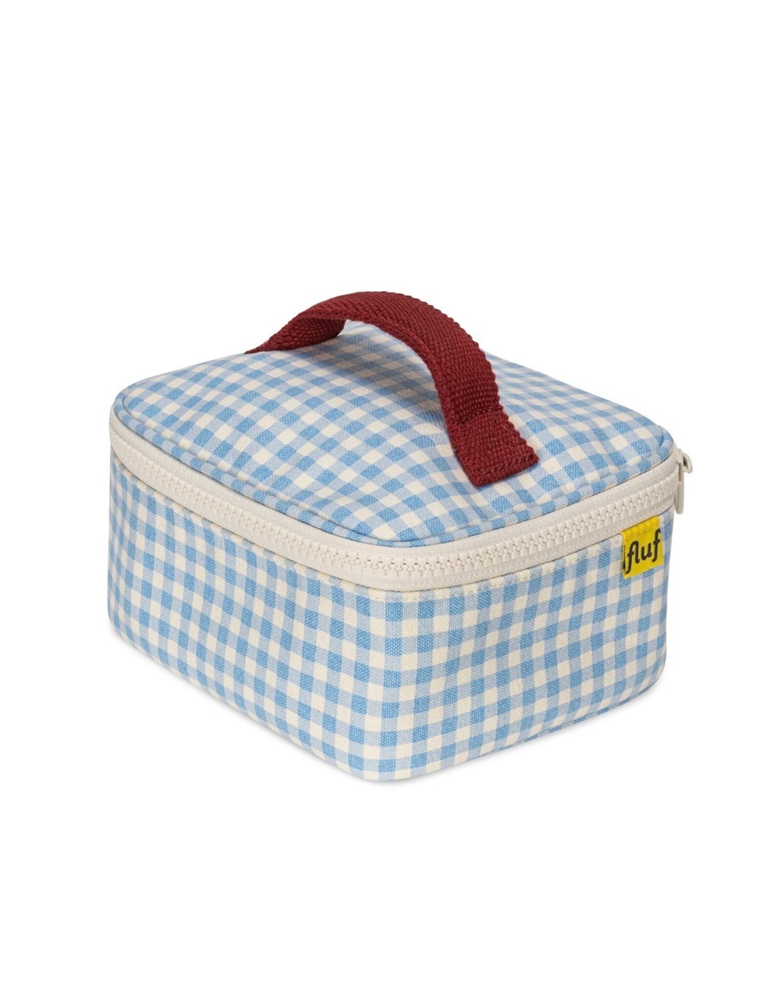 Mini Zip Cube - Gingham Sky