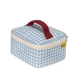 Mini Zip Cube - Gingham Sky
