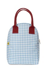 Zipper Lunch Box - Gingham Sky