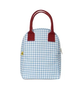 Zipper Lunch Box - Gingham Sky