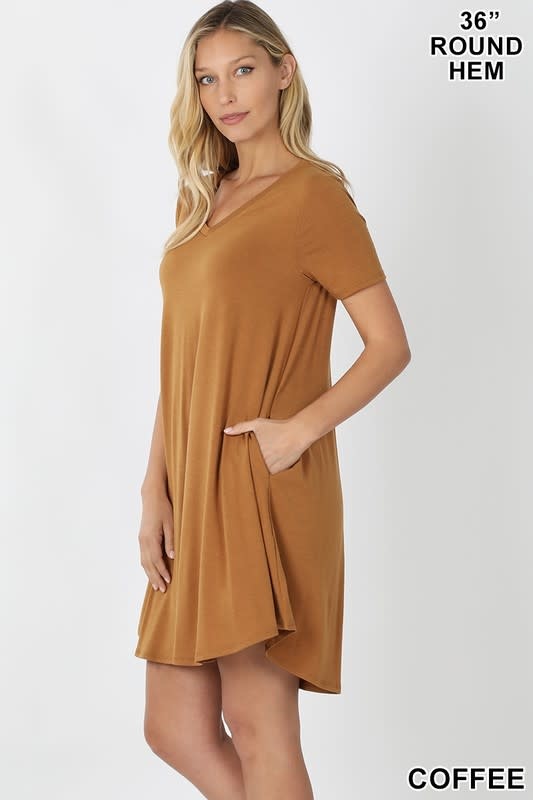 t shirt dress with side pockets
