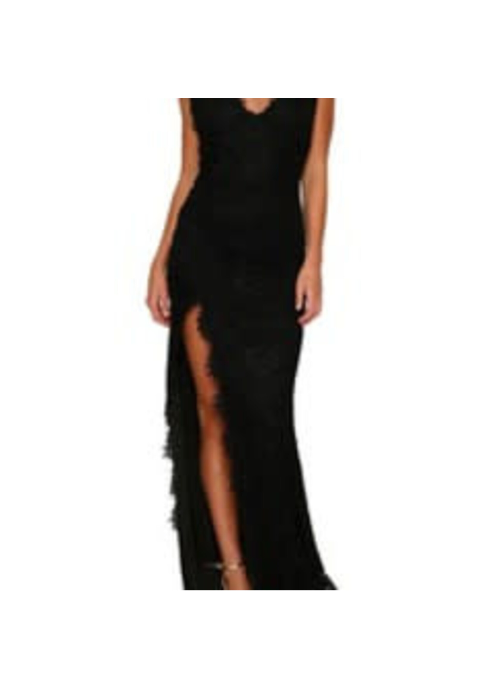 QUE161696 - LACE WITH HIGH SLIT