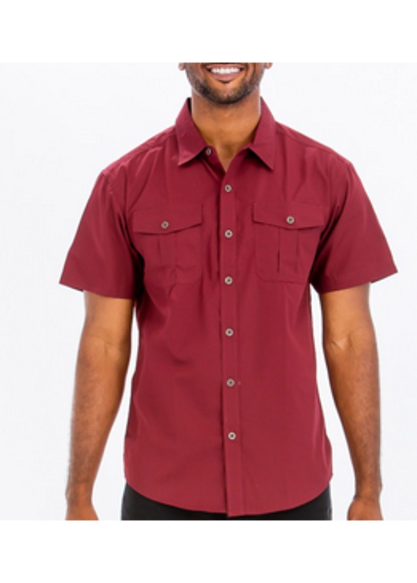 MENS SHORT SLEEVE BUTTON UP