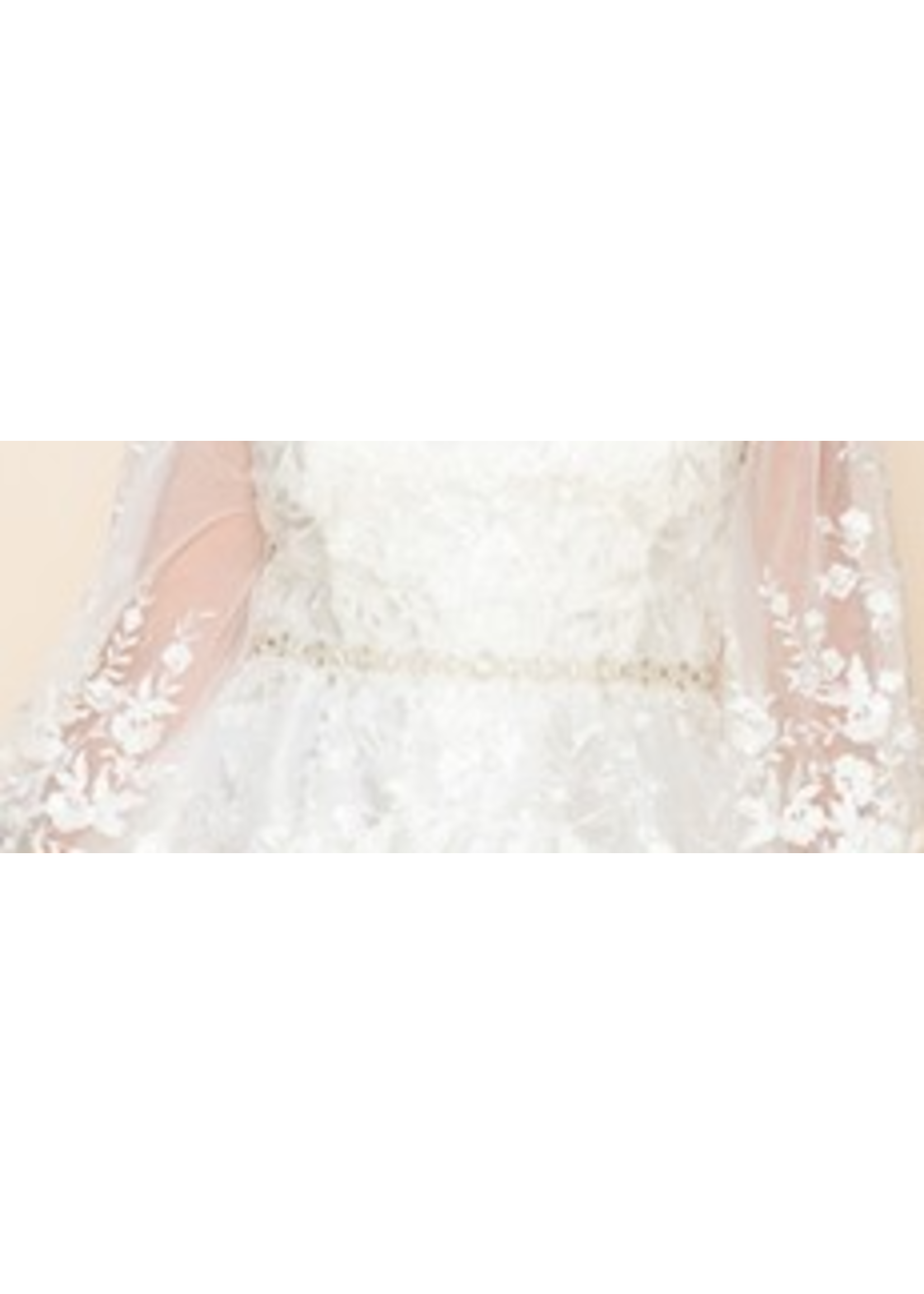 BRIDAL BELT - BEADED TULLE