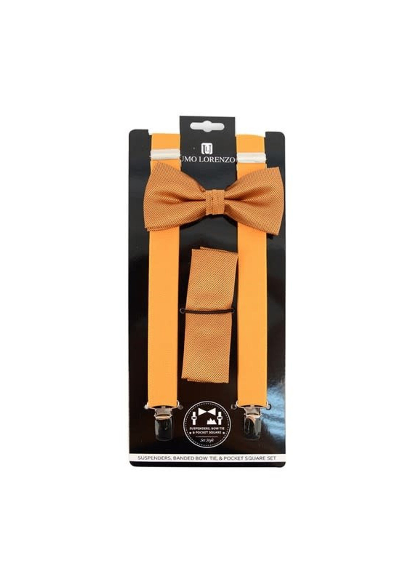 BOW TIE, SUSPENDER, & HANKIE SET