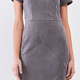 1DTDG7914 - SUEDE FITTED DRESS