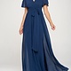 RR9350SO - SOLID V NECK GOWN