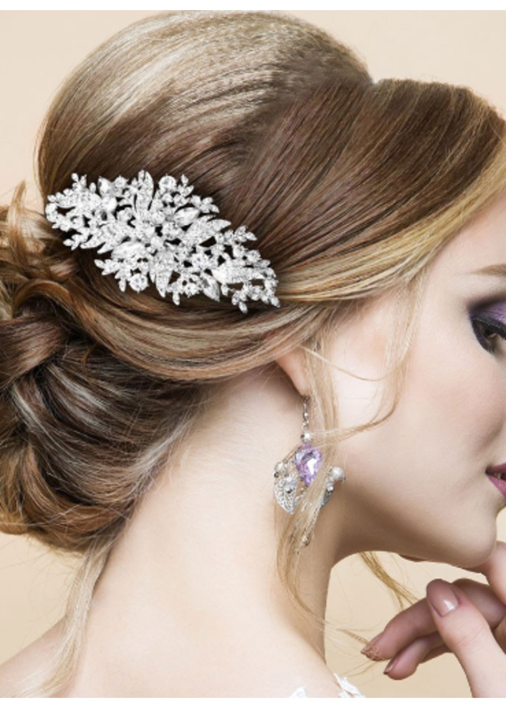 WOCSH3898 - RHINESTONE BRIDAL HAIR PC