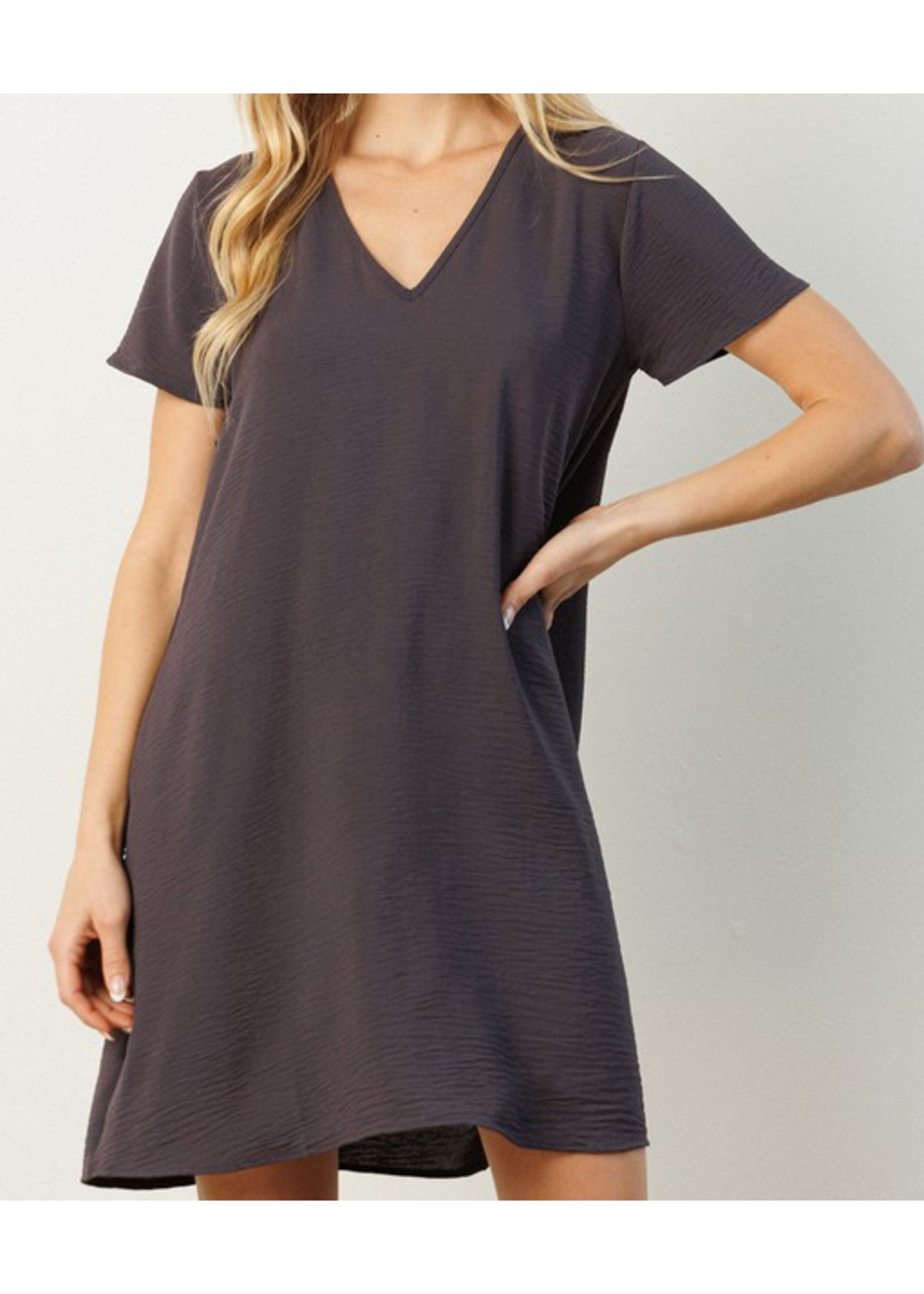 MSCD1565 - VNECK SHIFT DRESS