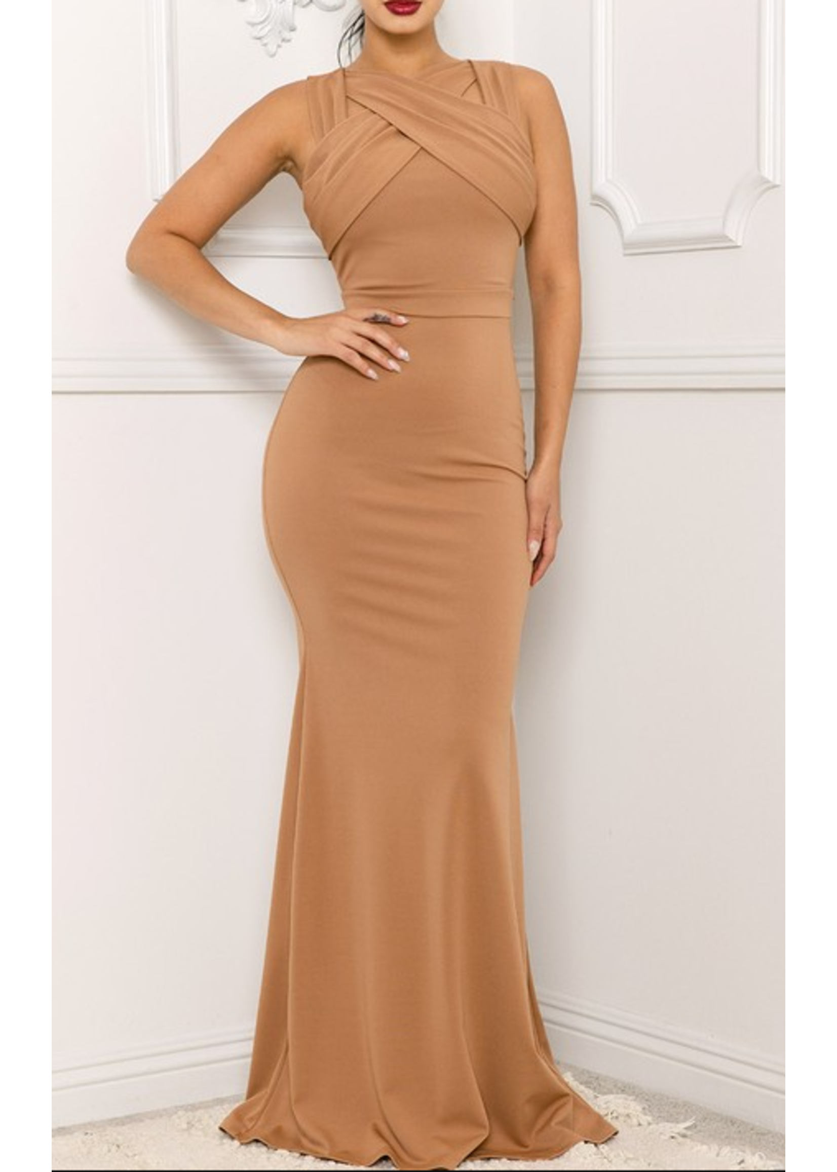 SYIDM8450SP - WRAP BANDAGE TOP GOWN
