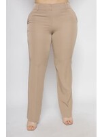 CM57B - PLUS SIZE STRAIGHT LEG TROUSER