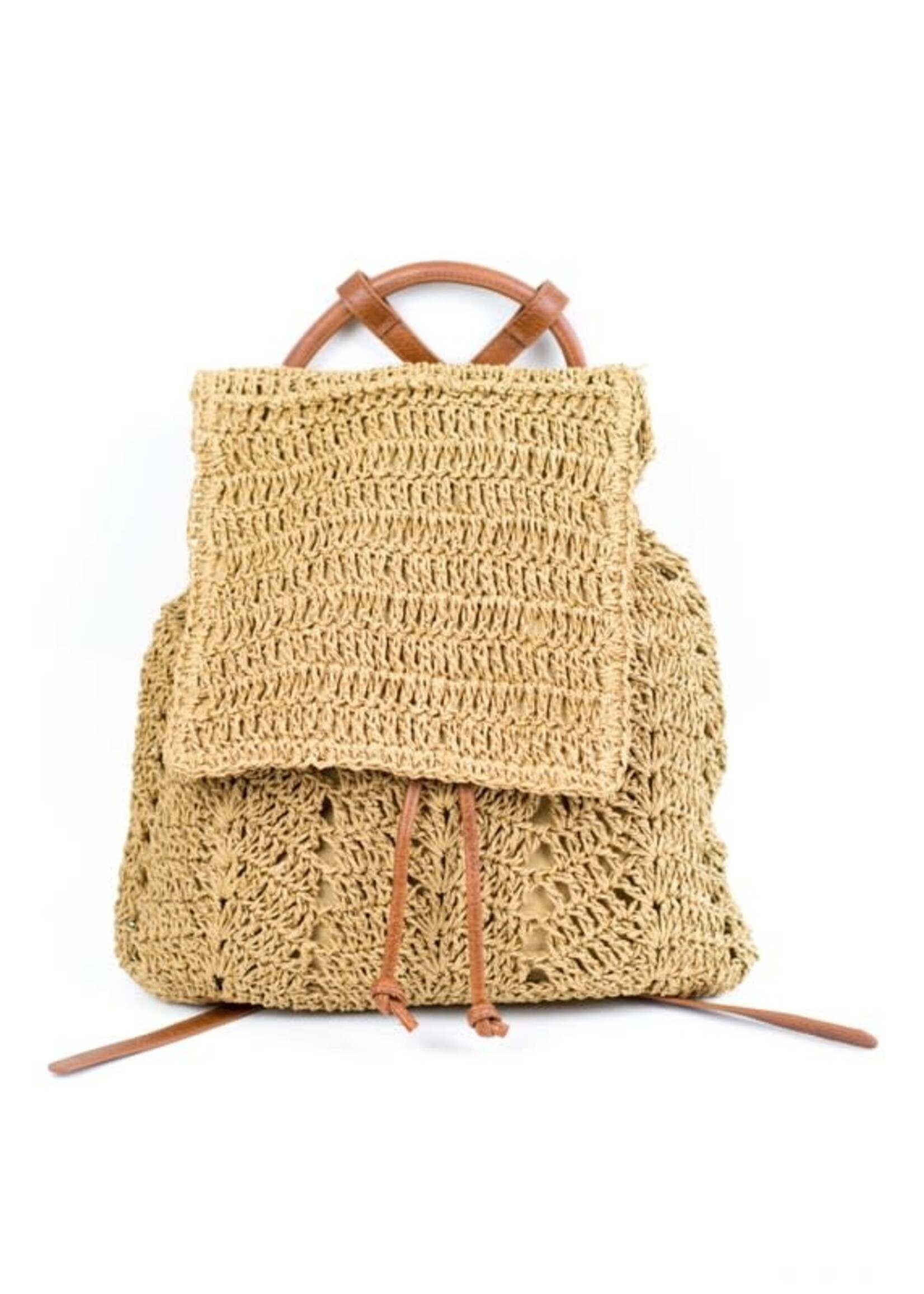 ACBPWS - Woven Straw Backpack