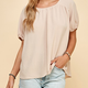 LAT1538 - SOLID WOVEN BLOUSE