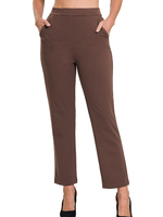 ZNQP124D - STRETCH PULL-ON SCUBA CREPE DRESS PANT
