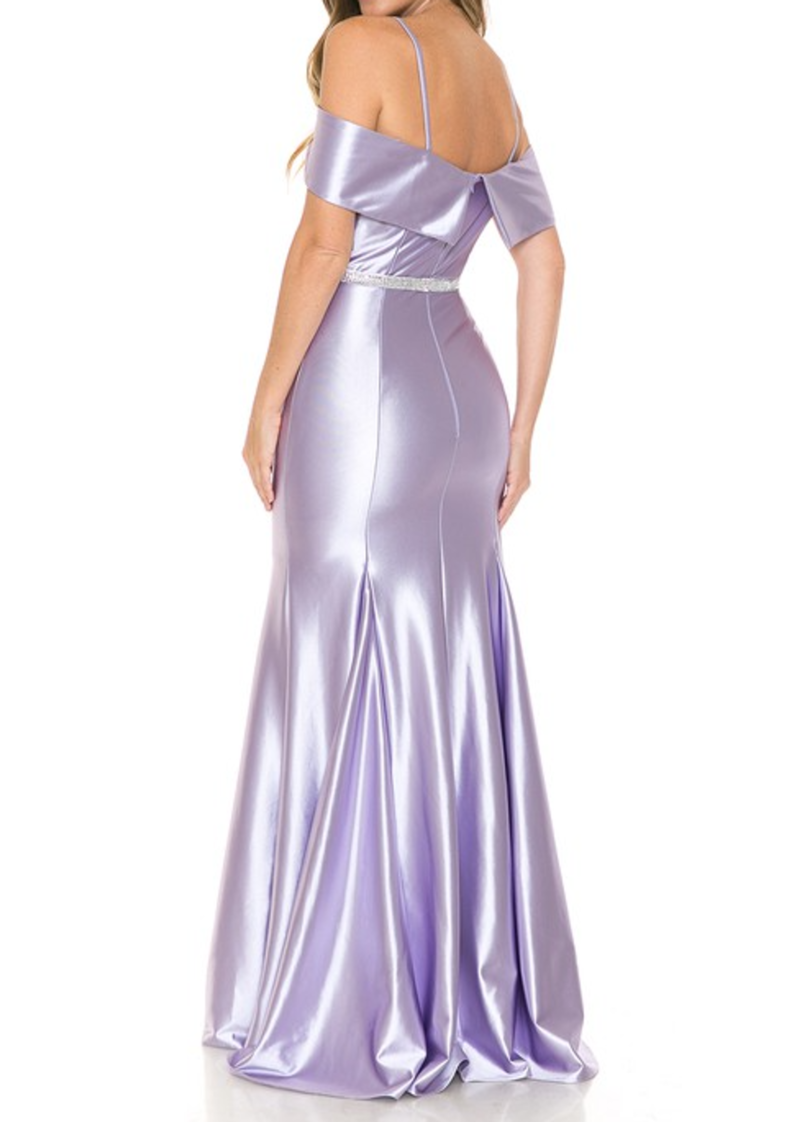 LEN5244  - Off Shoulder Mermaid Gown
