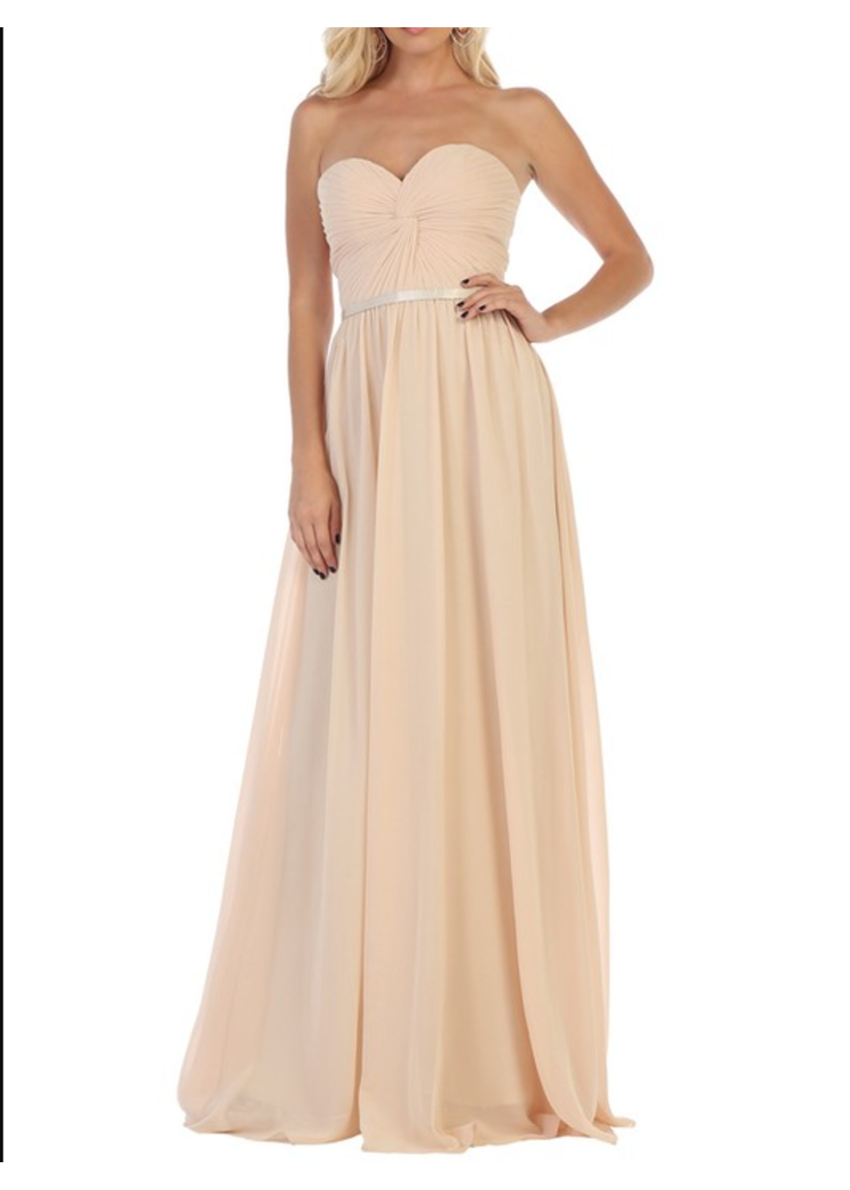 BFMQ114520 - CHIFFON BRIDESMAIDS DRESS