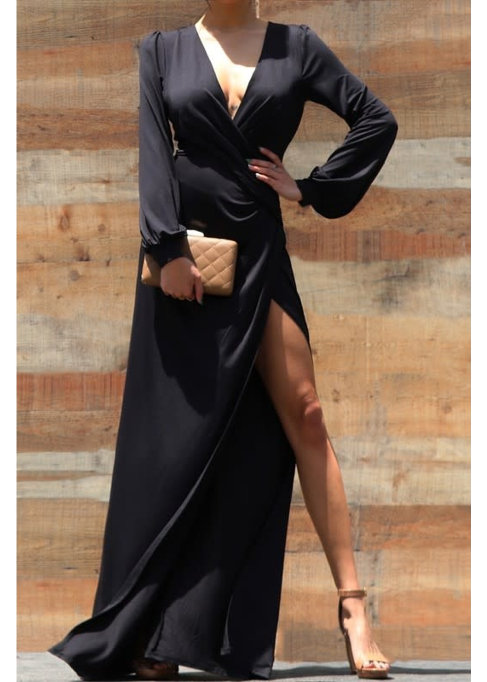 DDDD3137 - VENETIAN LONG SLEEVE  GOWN