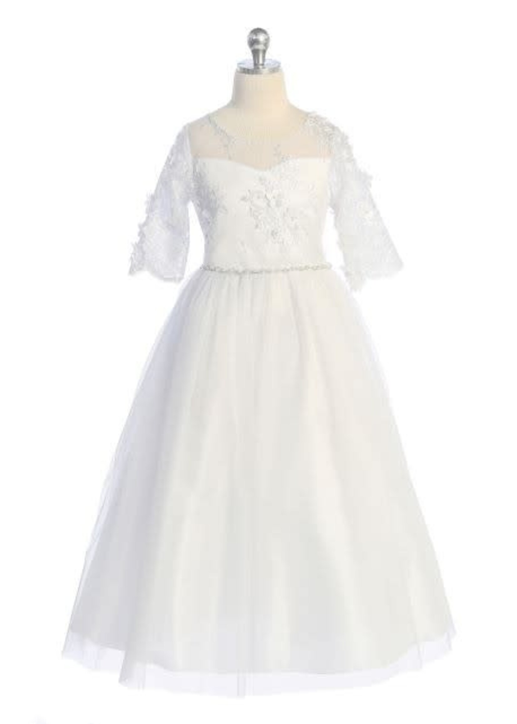 KD558 - FIRST HOLY COMMUNION GOWN  / FLOWER GIRL