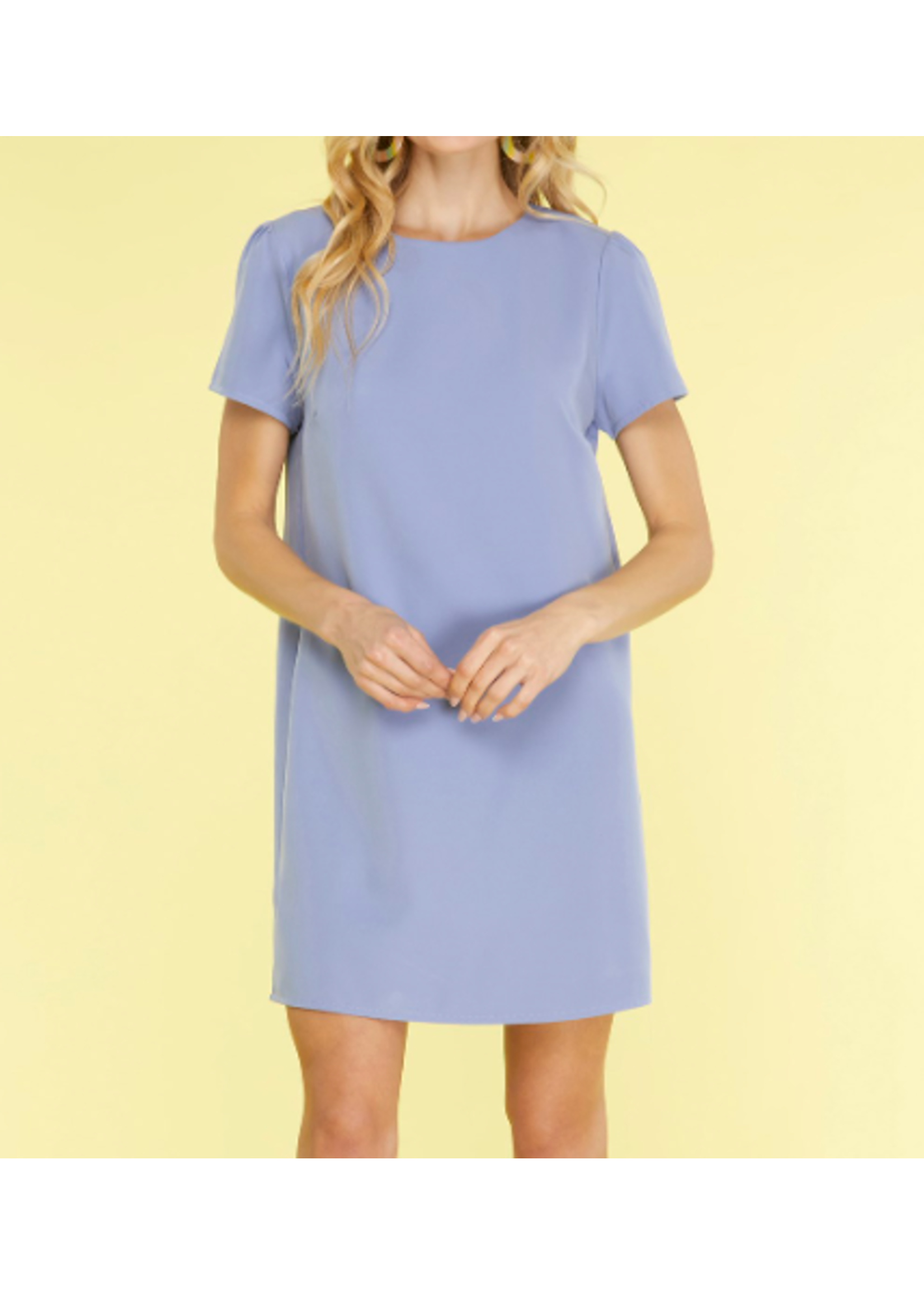 SSSY6185 -  CLASSIC SHORT SLEEVE SHIFT DRESS