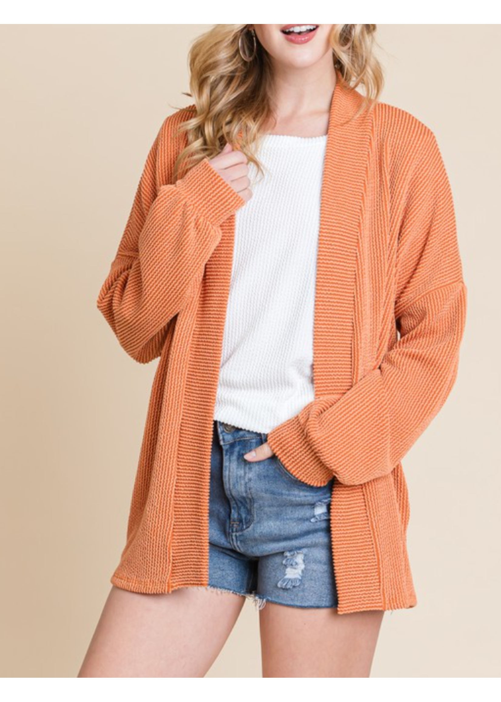 BBTA2173 - EASY FITTING STRAIGHT CROP CARDIGAN