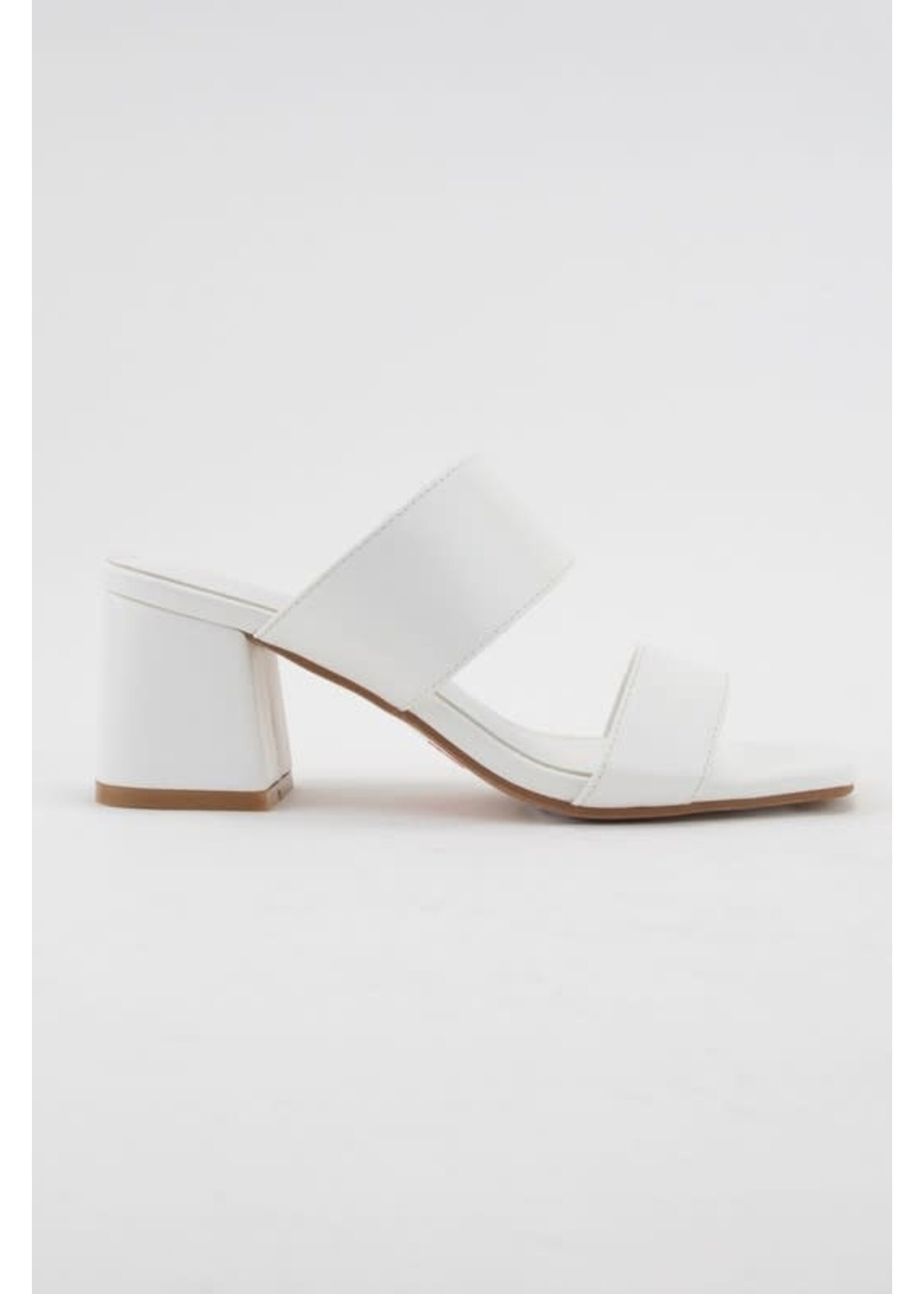 CCOFFICE - DOUBLE BOLD STRAP BLOCK HEEL SANDAL