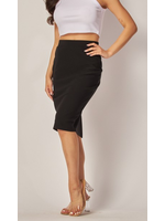 Stretchy Scuba Pencil Skirts with Back Slit