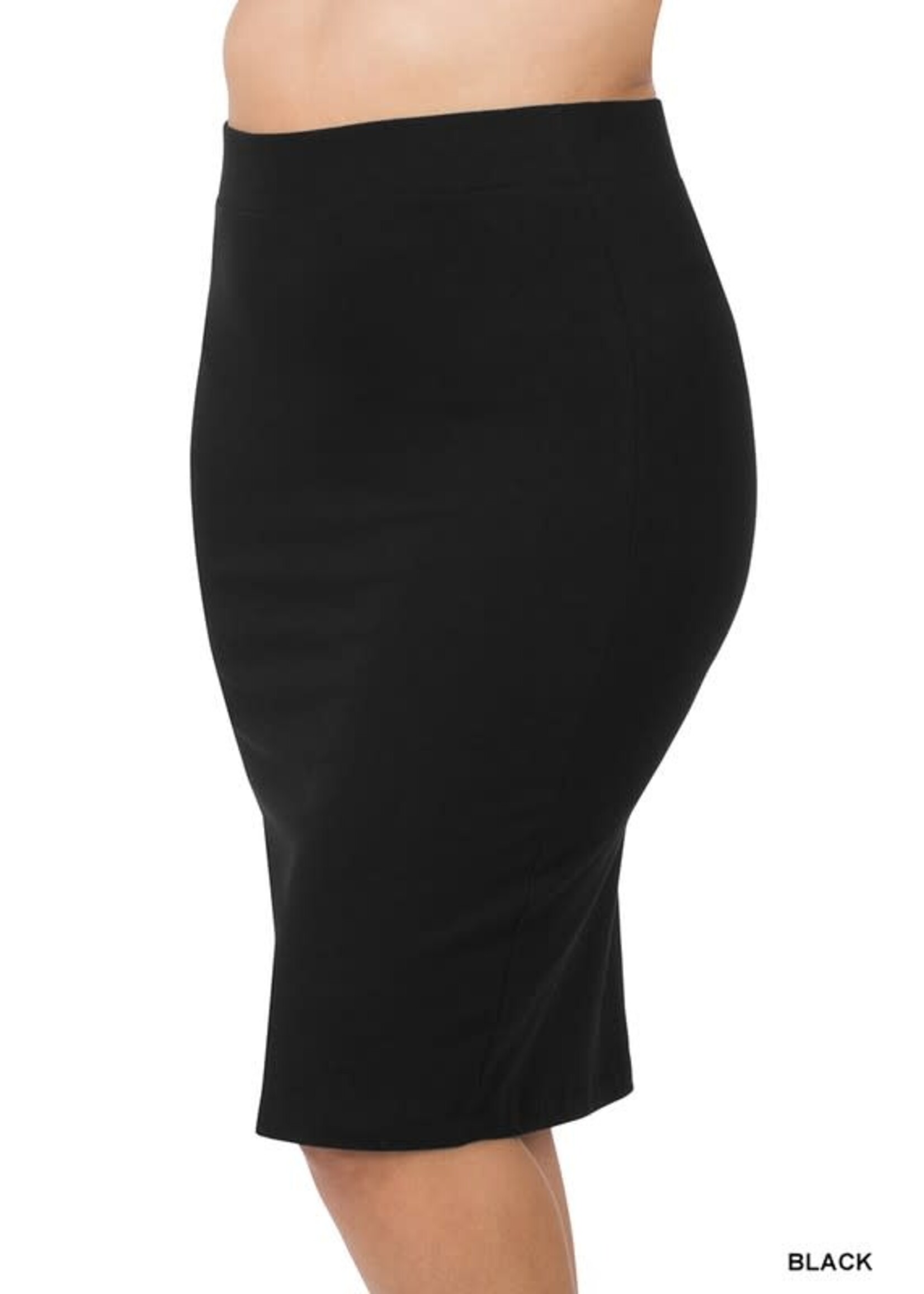 ZNMS9012 - BUTTERY SOFT BASIC PENCIL SKIRT