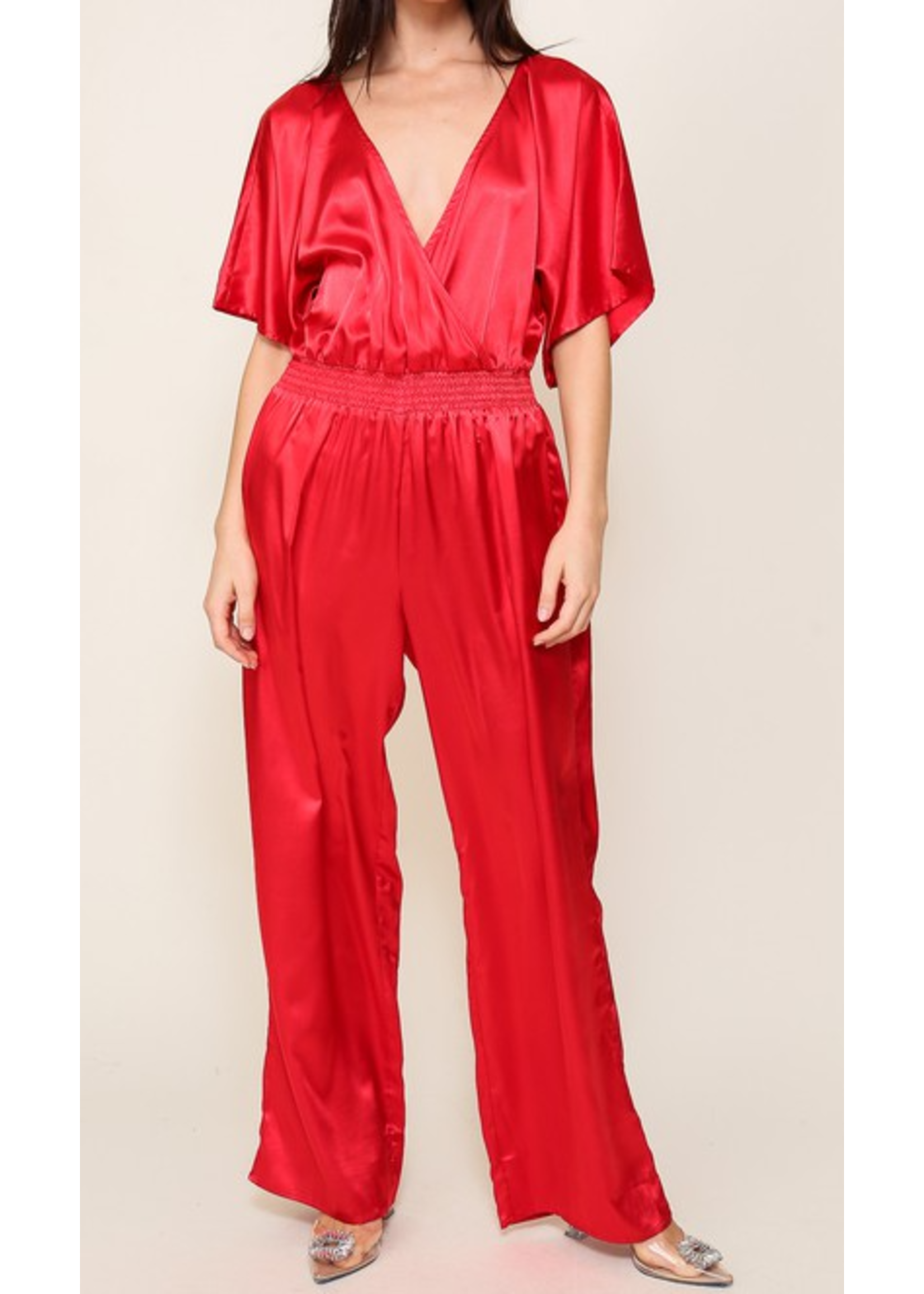 TGWP8543S -  HOLIDAY SATIN JUMPSUIT (RUNS BIG)