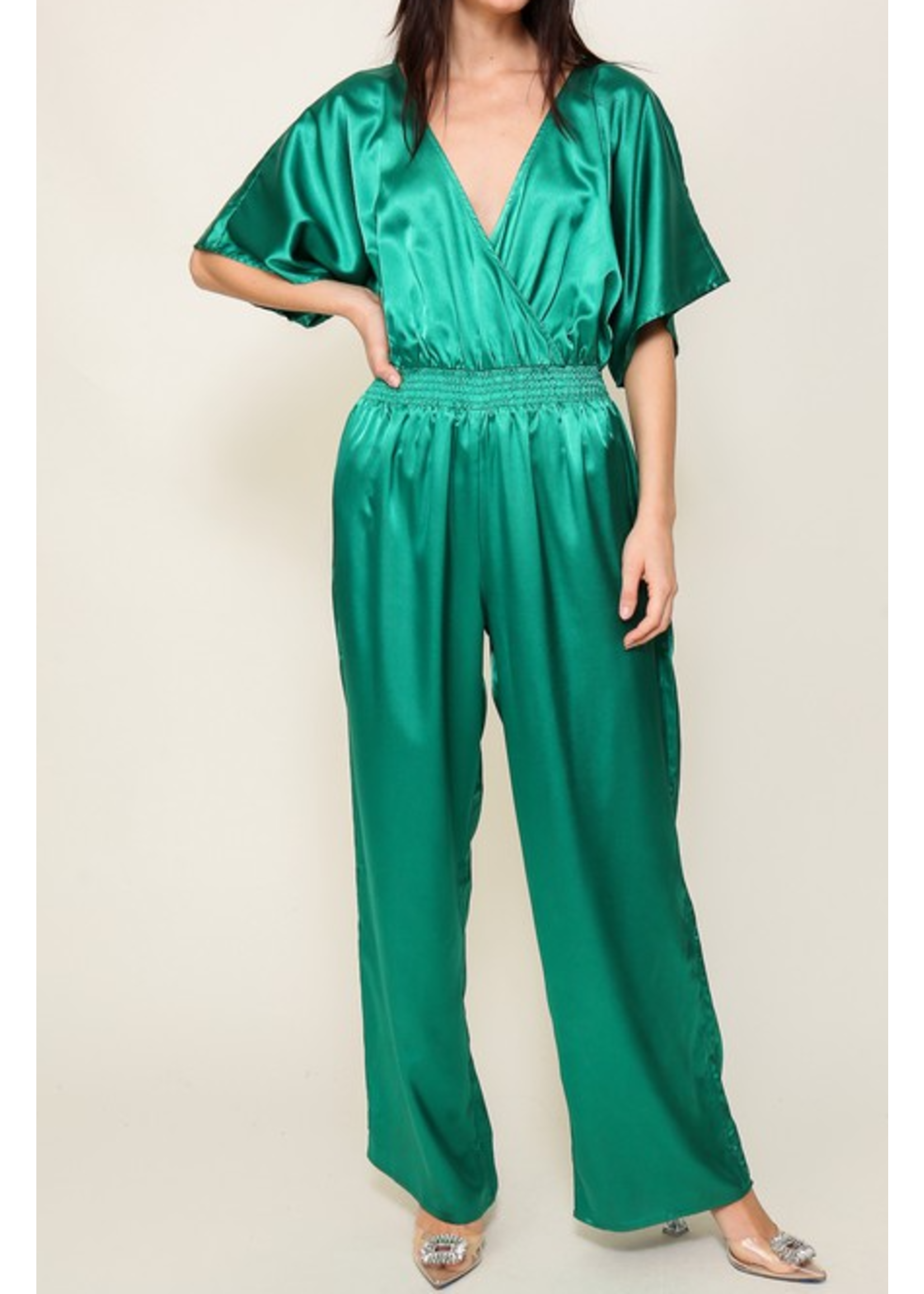 TGWP8543S -  HOLIDAY SATIN JUMPSUIT (RUNS BIG)
