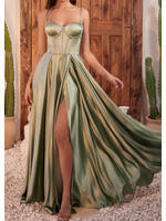 CDCD337 - EVENING GOWN / EXPOSED CORSET BALLGOWN