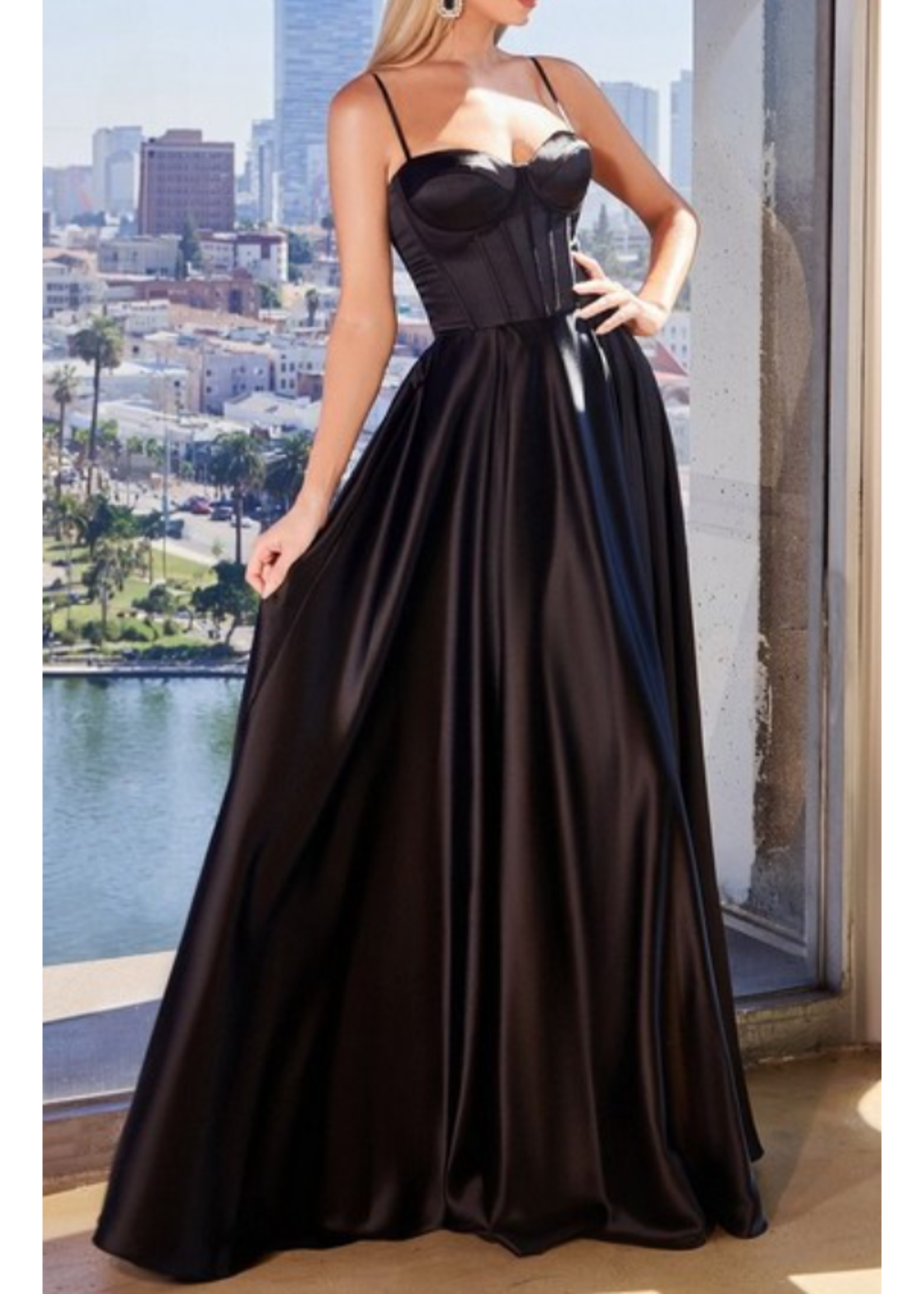 CDCD337 - EVENING GOWN / EXPOSED CORSET BALLGOWN