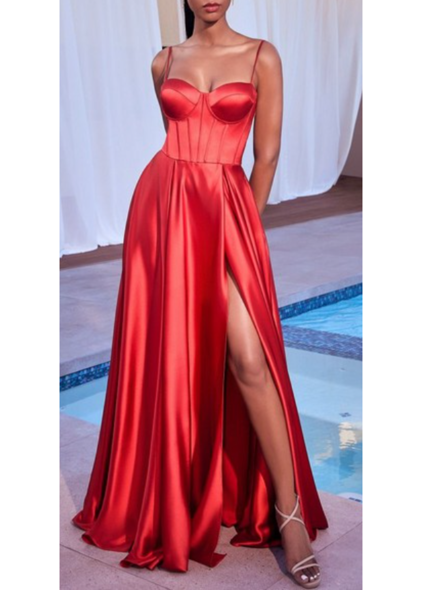 CDCD337 - EVENING GOWN / EXPOSED CORSET BALLGOWN