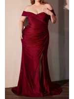 CDCD790C - EVENING GOWN / PLUS OFF SHOULDER
