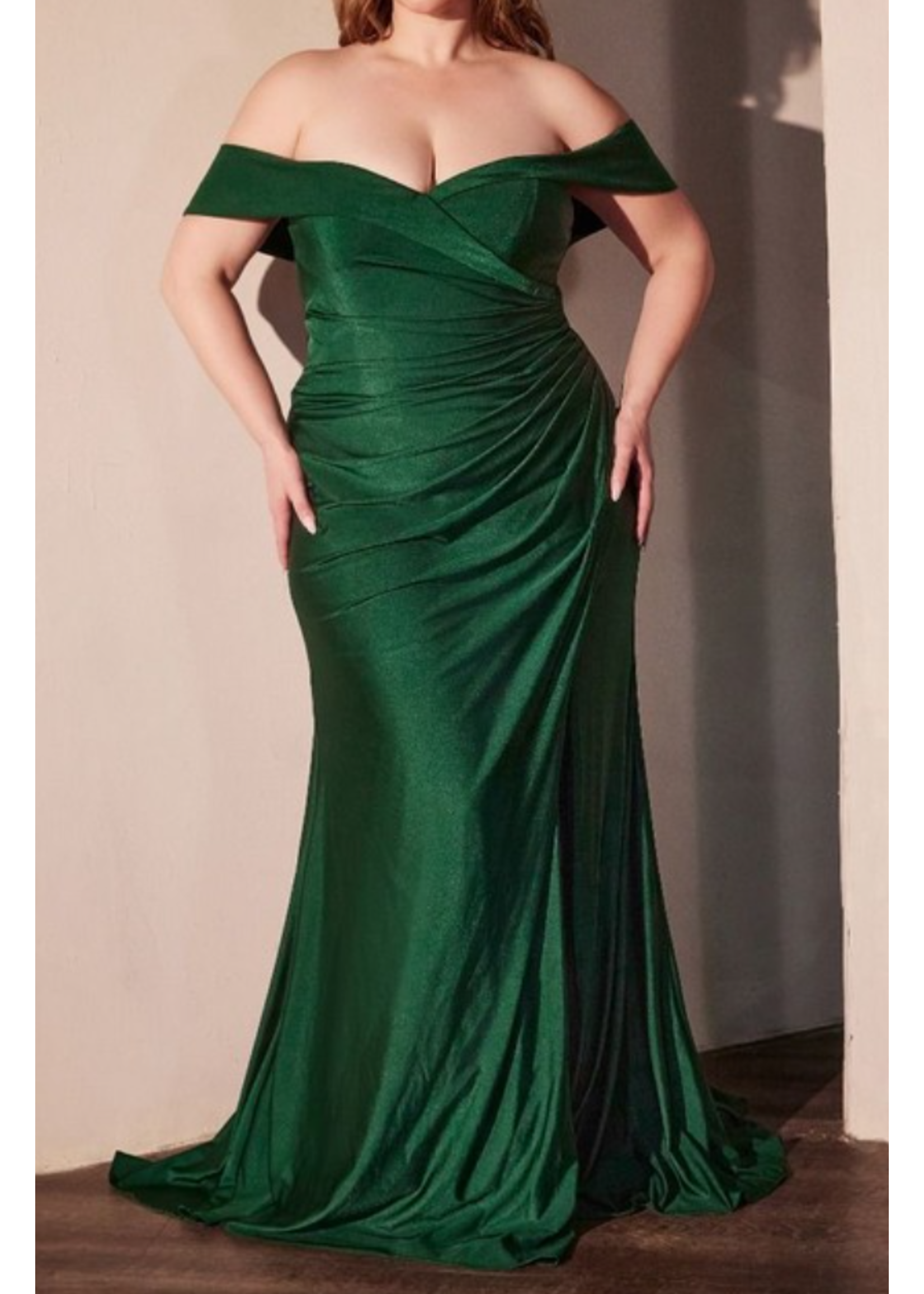 CDCD790C - EVENING GOWN / PLUS OFF SHOULDER