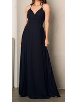 RSRVWT5646 - EVENING GOWN SLEEVELESS SELF TIE GOWN