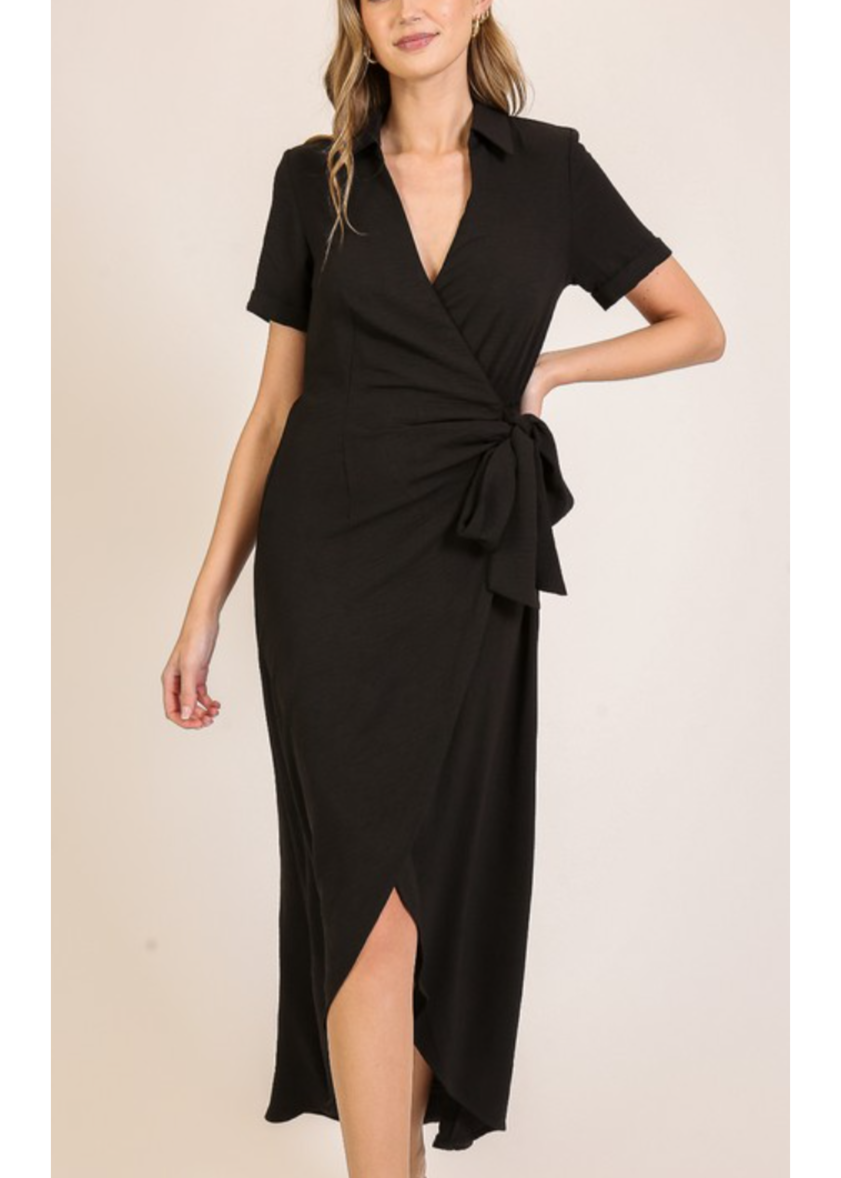TGWD9146 - Date night surplice airflow dress