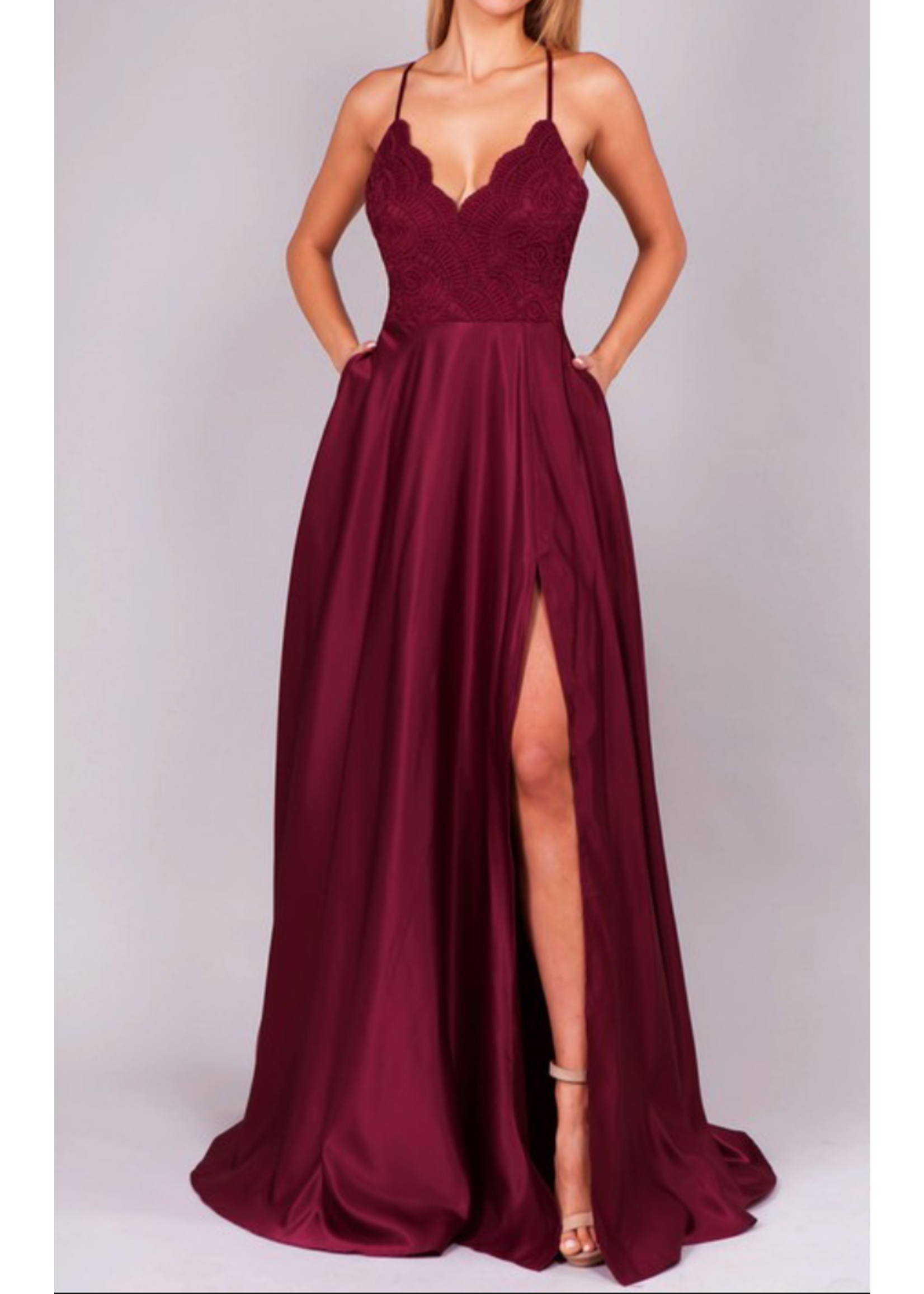MUMF2129 -TAFFETA BALLGOWN