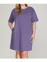 SSPSY7222 - PLUS CLASSIC SHIFT DRESS