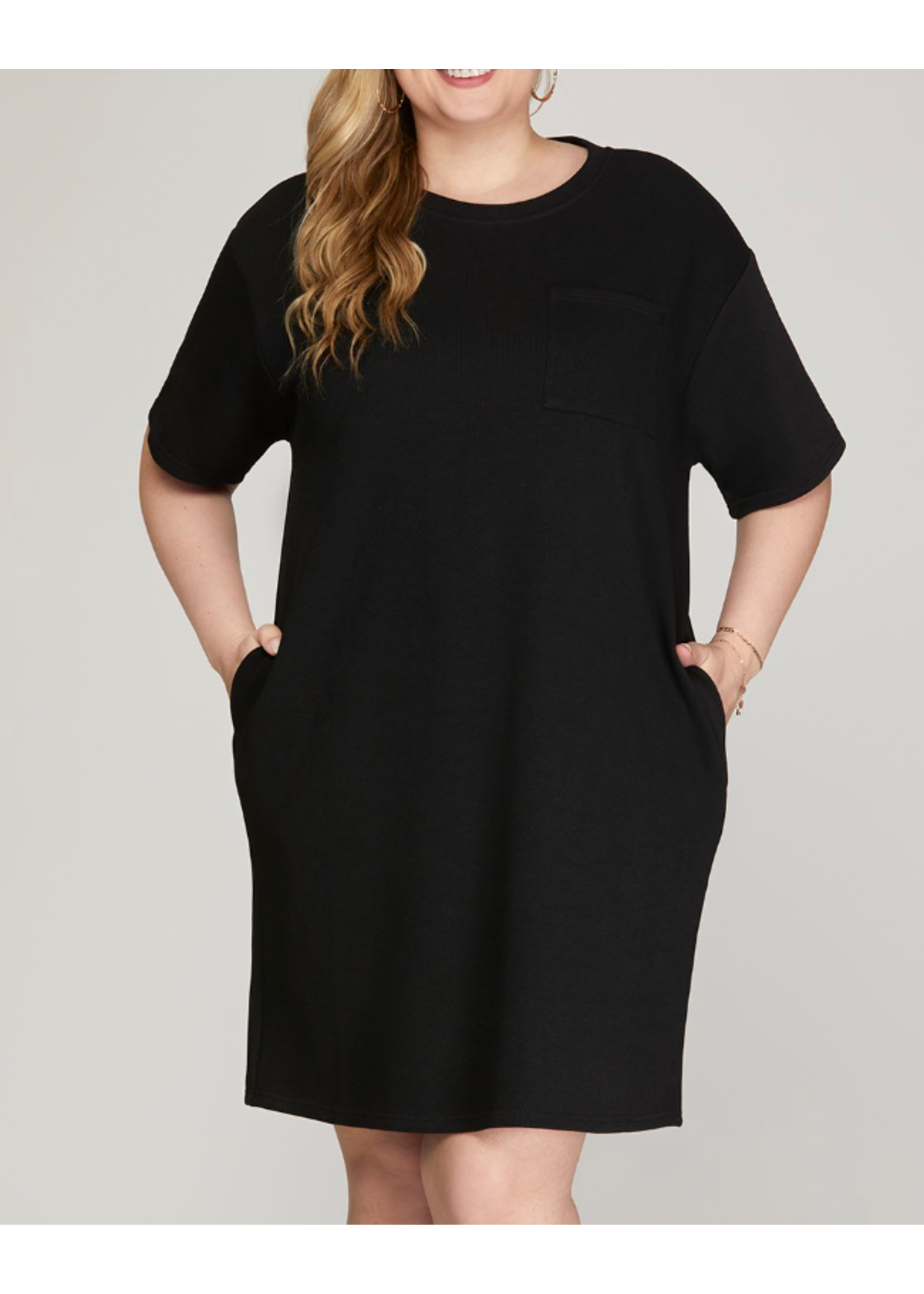 SSPSY7222 - PLUS CLASSIC SHIFT DRESS