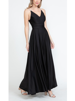 LEN5275 - VNECK SPAGHETTI STRAP ALINE GOWN