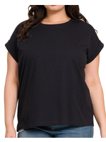 ZNCT3381 - PLUS ROUND NECK FOLDED SHORT SLEEVE TEE