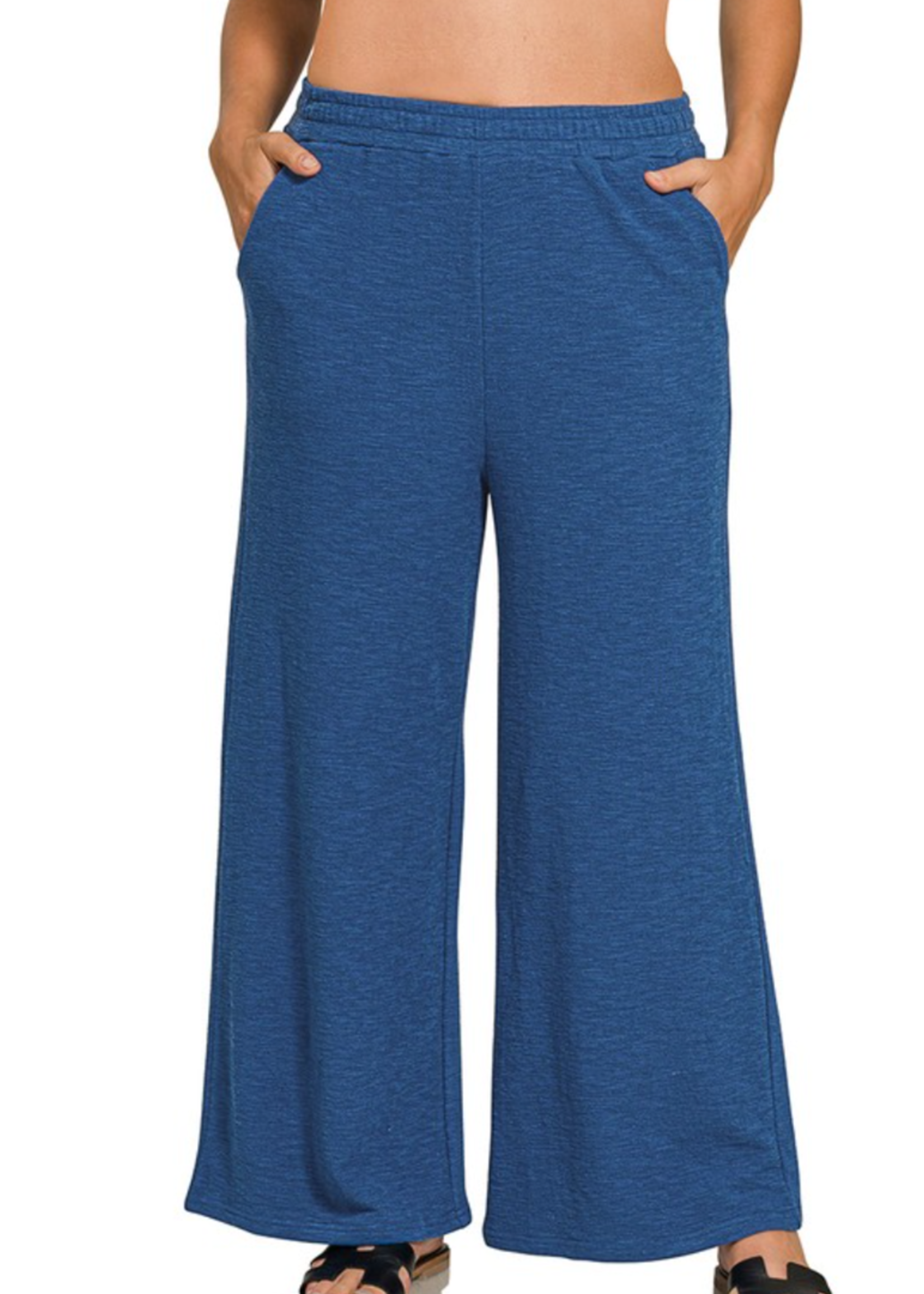 ZNQP7164- PLUS WIDE LEG PANTS