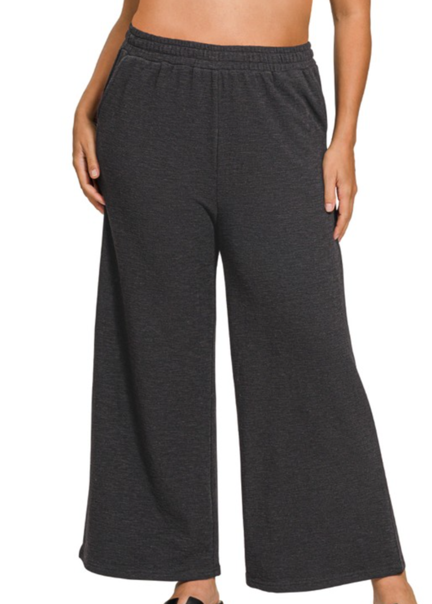 ZNCP3455 - COTTON WIDE LEG PANTS