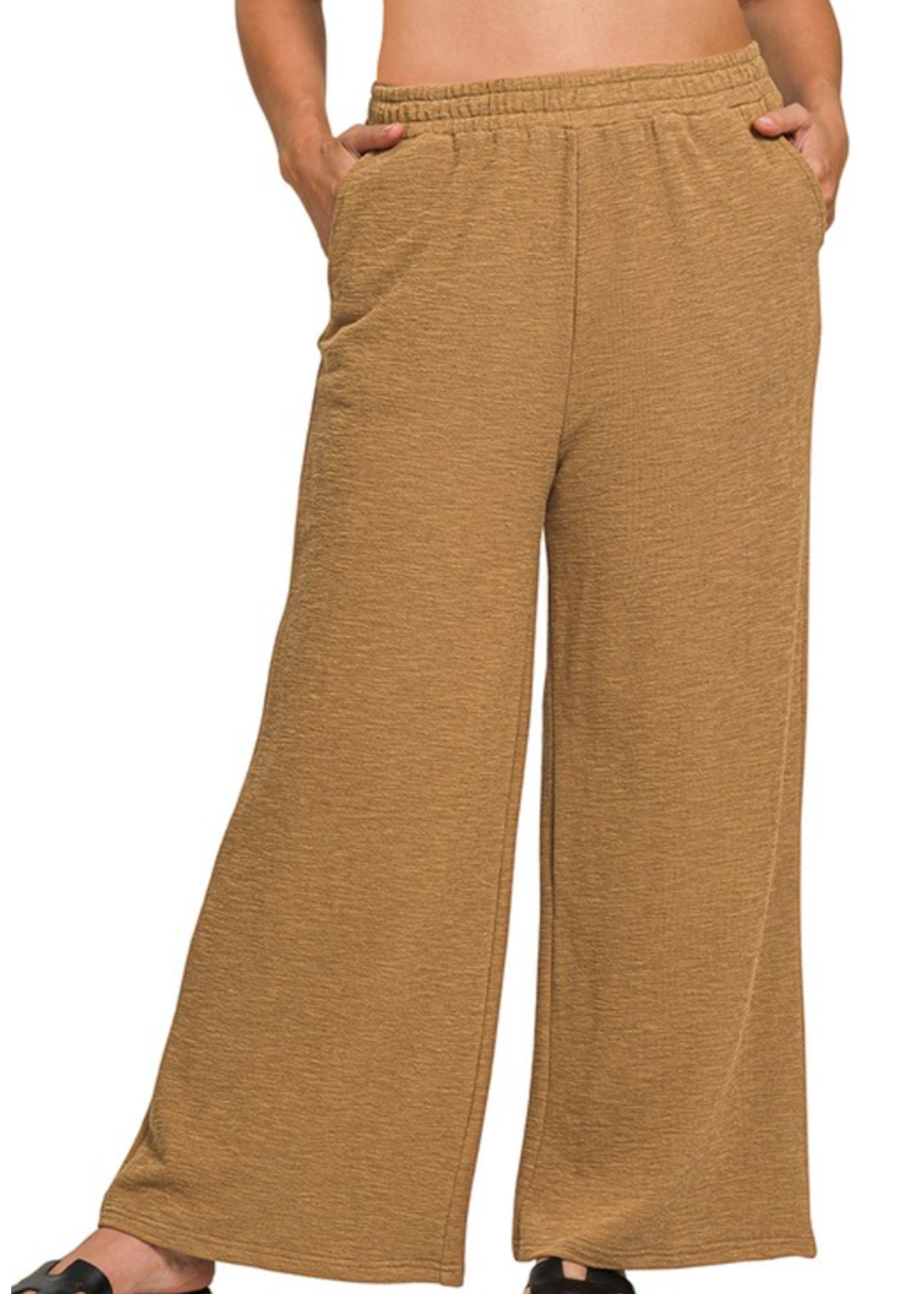 ZNCP3455 - COTTON WIDE LEG PANTS