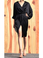 DDDD3422 - SATIN SHIRT DRESS