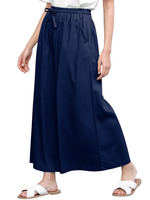 MJWB2283 - Washed Cropped Linen Wide Leg Pocket Pant Draw String