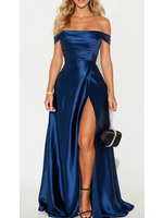 MUMF22823 - SATIN OFF SHOULDER GOWN