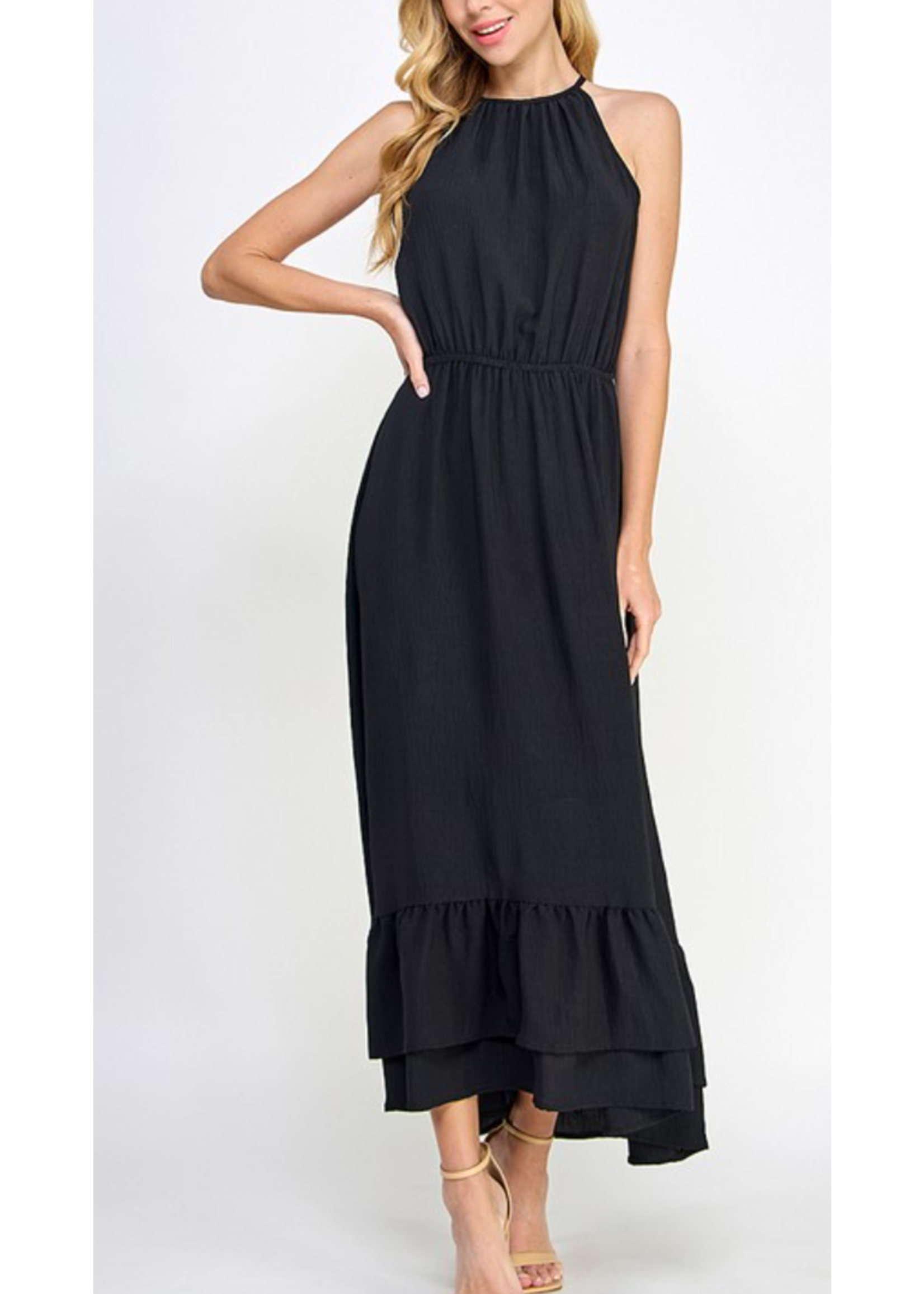 2HD3912 - HALTER NECKLINE MAXI