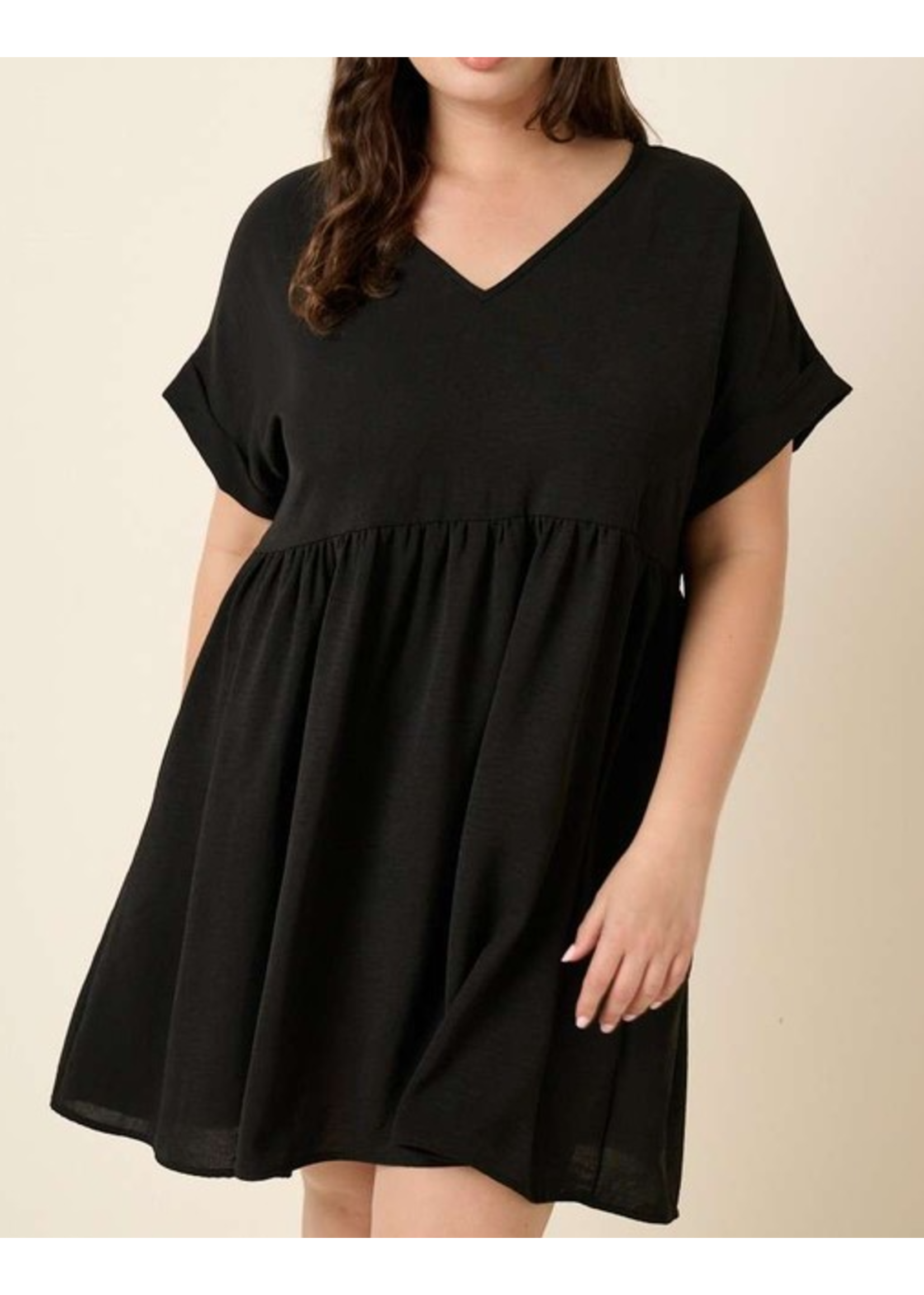 MSD1875 -PLUS AIRFLOW SHORT SLEEVE SHIFT DRESS