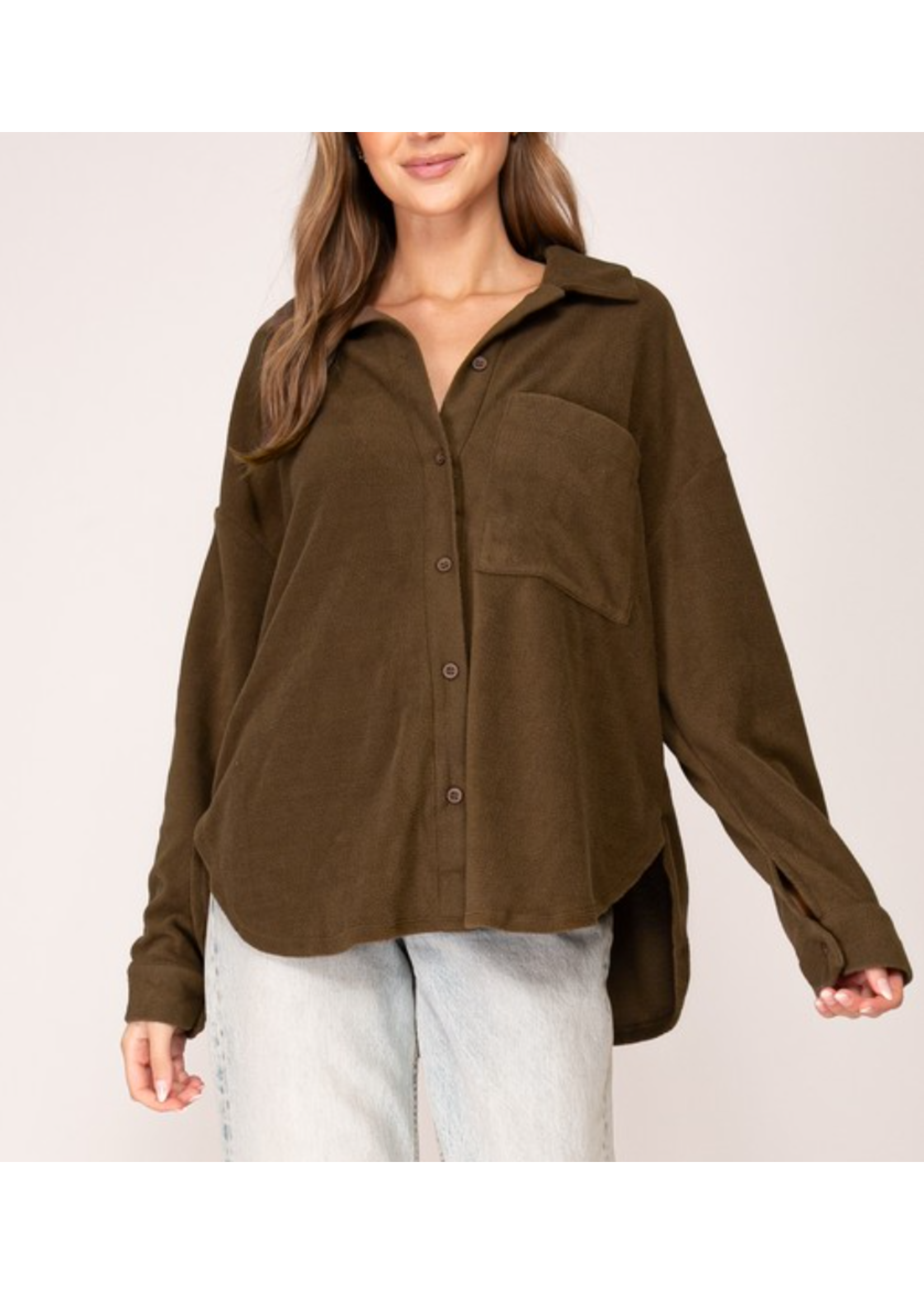 TGTMWN10948 - Soft And Cozy Button Down Top